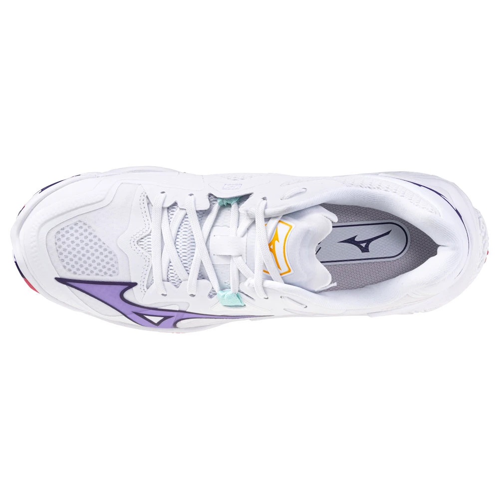 Dámská sálová obuv Mizuno  Wave Lightning Z8 W White/Violet Indigo