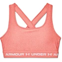 Dámská Sportovní podprsenka Under Armour Crossback Mid Heather Bra ružová