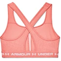 Dámská Sportovní podprsenka Under Armour Crossback Mid Heather Bra ružová