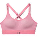 Dámská Sportovní podprsenka Under Armour Infinity Mid Heather Bra ružová