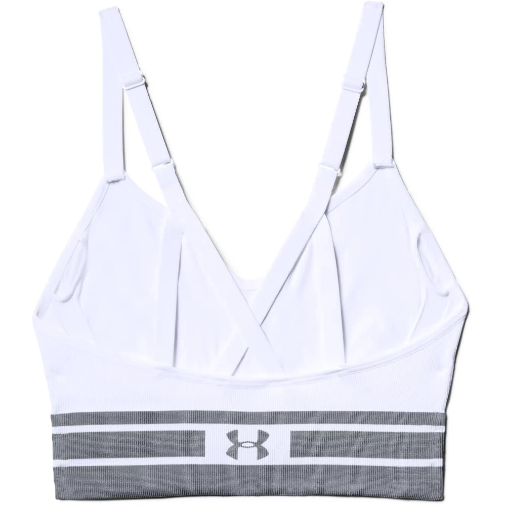 Dámská Sportovní podprsenka Under Armour Seamless Longline Bra bílá