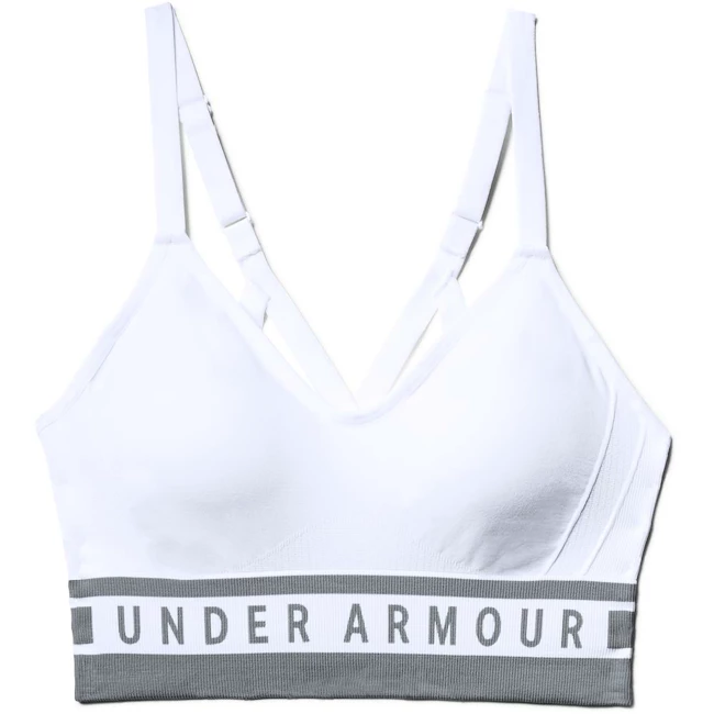 Dámská Sportovní podprsenka Under Armour Seamless Longline Bra bílá