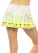 Dámská sukně Lucky in Love  Take A Pleat Skirt Neon Yellow