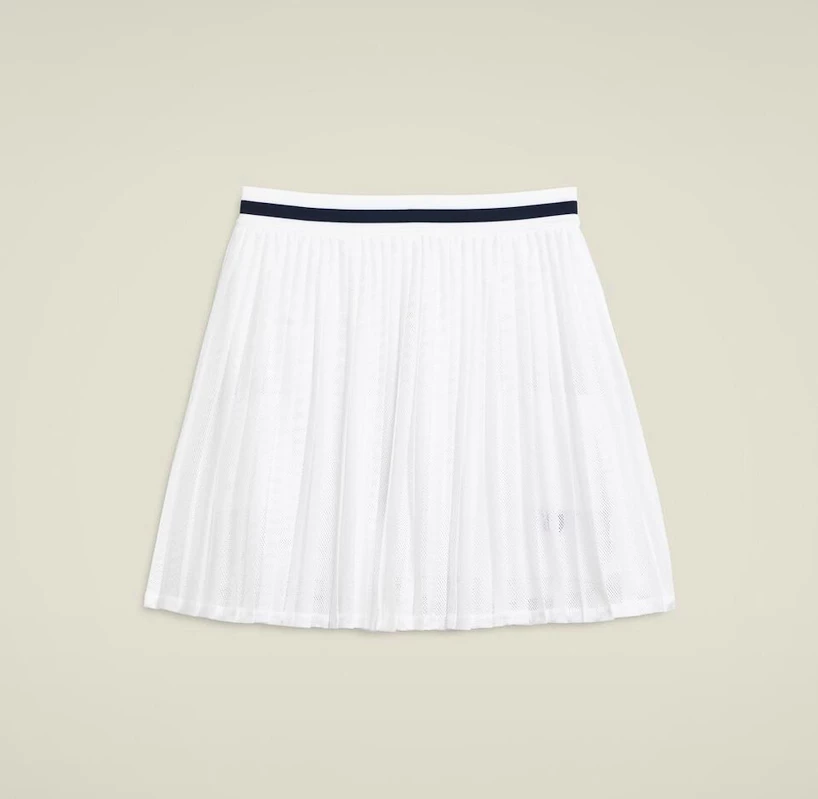 Dámská sukně Wilson  W Team Pleated Skirt Bright White XL