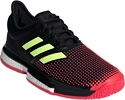 Dámská tenisová obuv adidas SoleCourt Boost W Black/Red