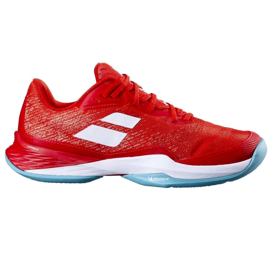 Dámská tenisová obuv Babolat Jet Mach 3 AC Women Fiesta Red