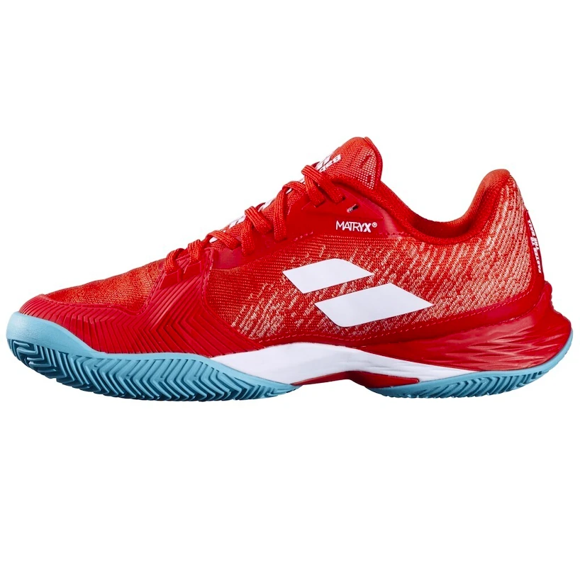 Dámská tenisová obuv Babolat Jet Mach 3 AC Women Fiesta Red