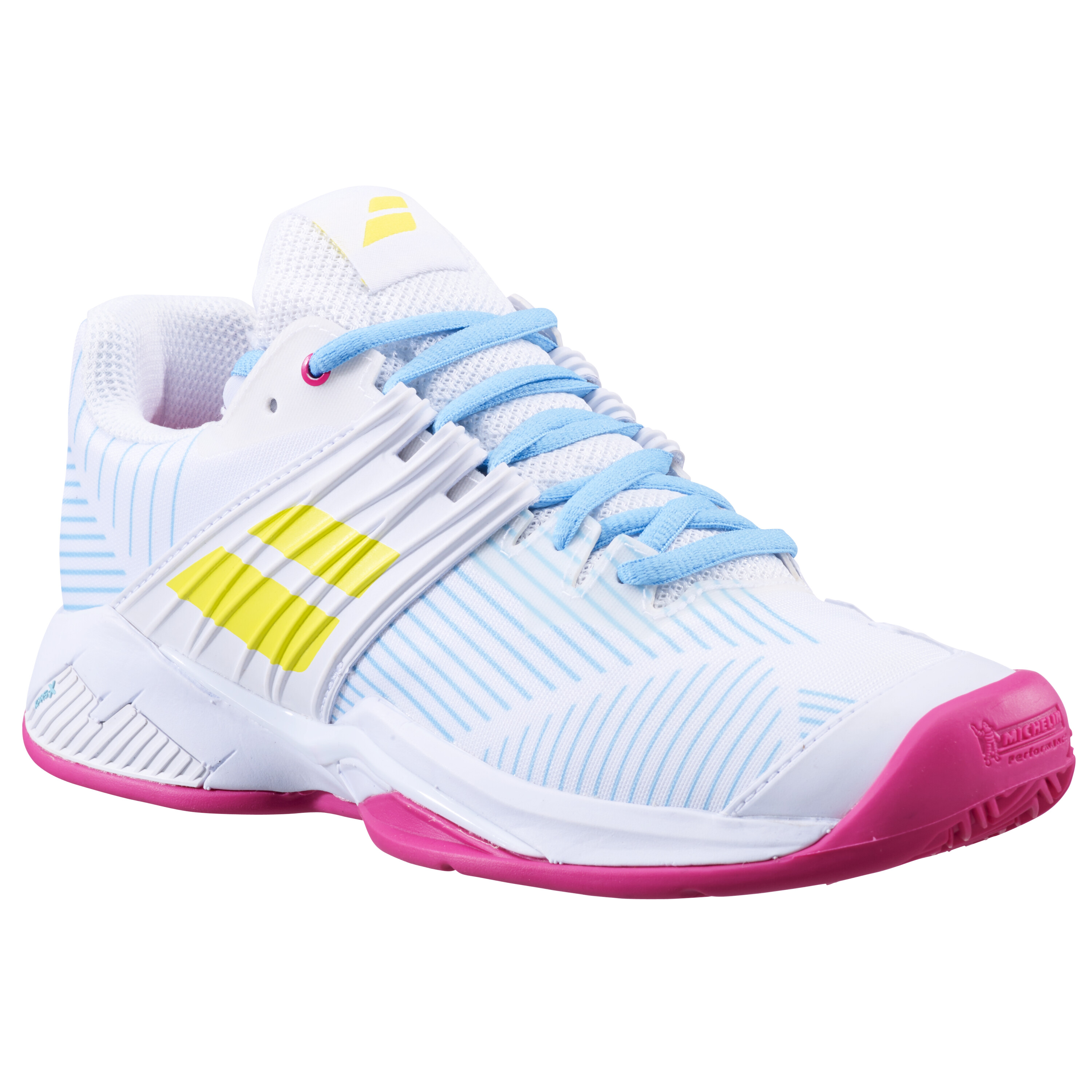 Babolat Propulse Fury Clay Women White/Sulphur Spring - thumb (1)