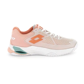 Dámská tenisová obuv Lotto Mirage 100 II SPD W White/Melon Orange