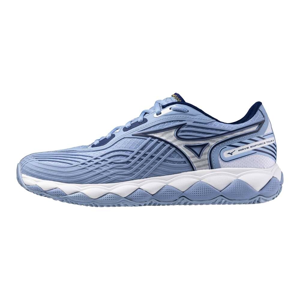 Product detail of Dámská tenisová obuv Mizuno Wave Enforce Tour 2 CC W BelAirBlue/White  EUR 38