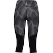 Dámské 3/4 legíny Under Armour Fly Fast Printed Speed Capri černé