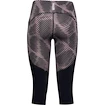 Dámské 3/4 legíny Under Armour Fly Fast Printed Speed Capri ružové