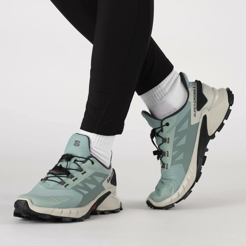 Dámské běžecké boty Salomon  Supercross 4 W Aqua/Lunar Rock