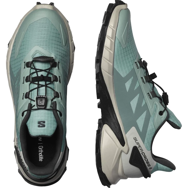 Dámské běžecké boty Salomon  Supercross 4 W Aqua/Lunar Rock
