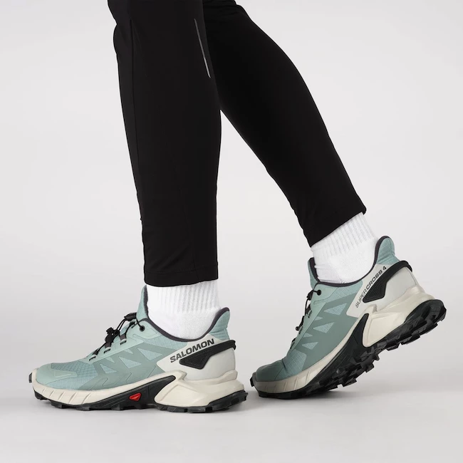Dámské běžecké boty Salomon  Supercross 4 W Aqua/Lunar Rock