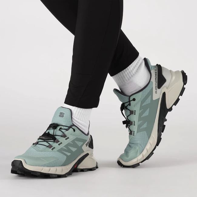 Dámské běžecké boty Salomon  Supercross 4 W Aqua/Lunar Rock