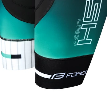Dámské cyklistické kraťasy Force  Dash Lady turquoise