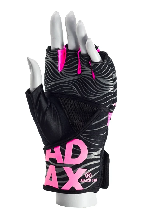 Dámské fitness rukavice MadMax  MaxGel Fighting Gloves MBF906 pink S/M