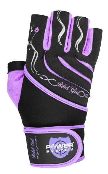 Dámské fitness rukavice Power System  Rebell Girl Purple XS