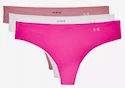 Dámské kalhotky Under Armour  PS Thong 3Pack -PNK