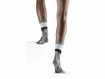 Dámské kompresní ponožky CEP Hiking Light Merino Mid Cut Stone Grey/Grey