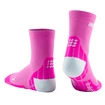 Dámské kompresní ponožky CEP  Ultralight Pink/Light Grey