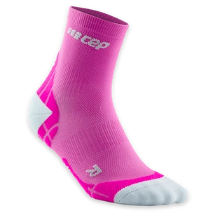 Dámské kompresní ponožky CEP  Ultralight Pink/Light Grey