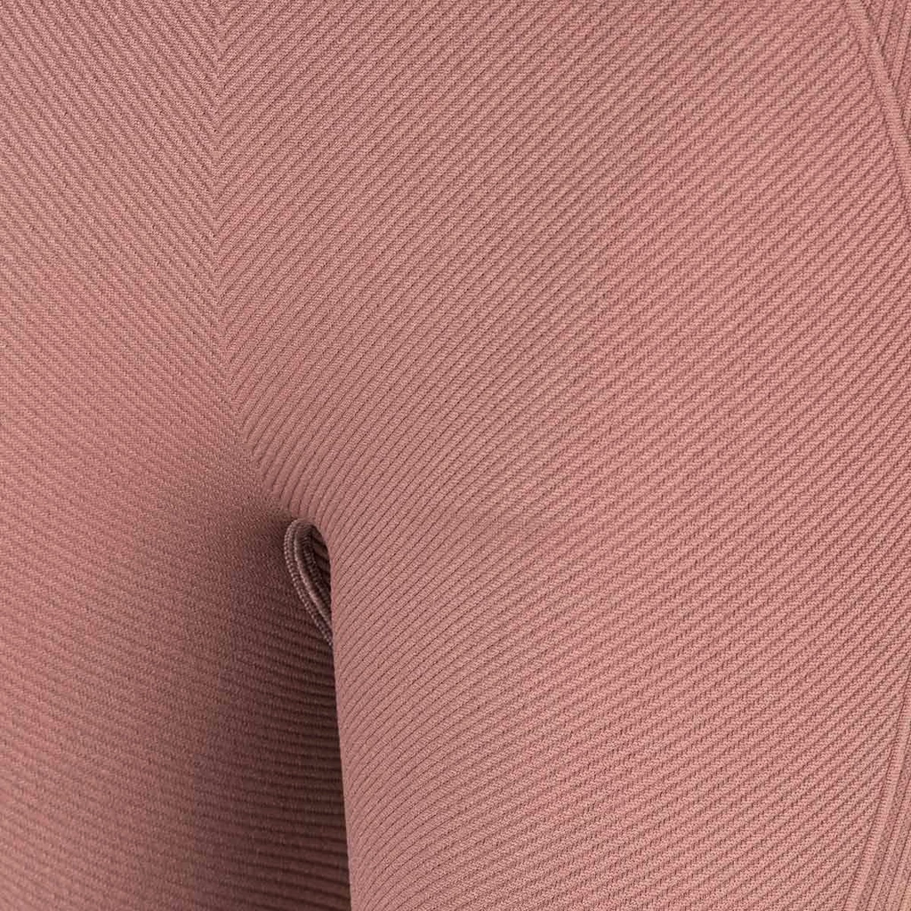 Dámské legíny Endurance  Flow Ribbed Seamless Tights Burnt Rose