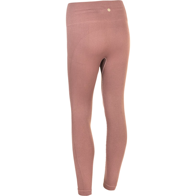 Dámské legíny Endurance  Flow Ribbed Seamless Tights Burnt Rose