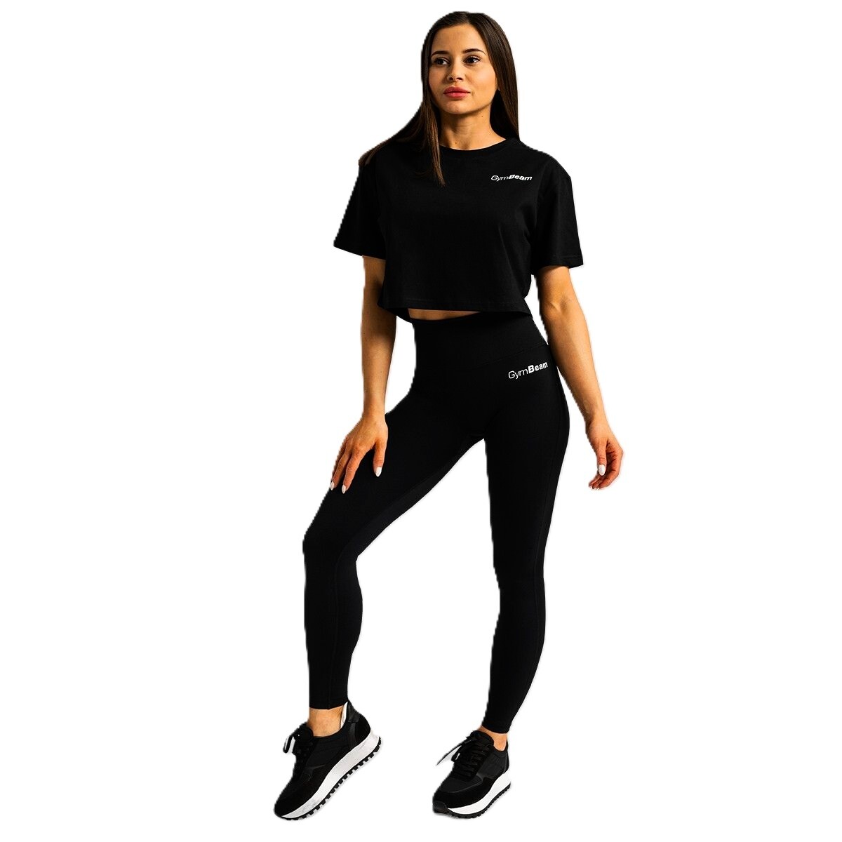 Dámské legíny GymBeam  Limitless High-waist leggings Black M - thumb (3)