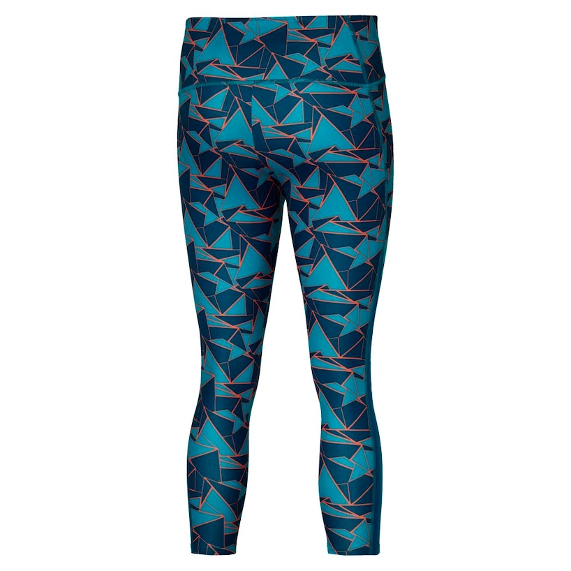 Dámské legíny Mizuno  7/8 Printed Tight Algiers Blue