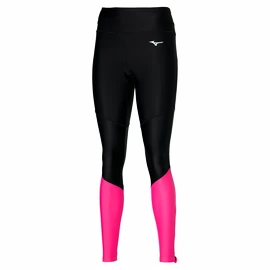 Dámské legíny Mizuno Core Long Tight Black/Pink Peacock