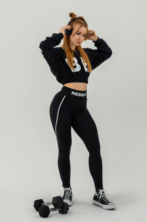 Dámské legíny Nebbia Barbell Therapy My Rules 609 Black S - thumb (1)
