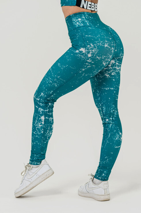 Dámské legíny Nebbia Barbell Therapy Rough Girl 616 Green L - thumb (1)