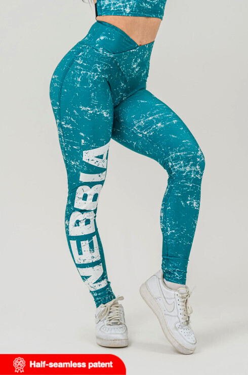 Dámské legíny Nebbia Barbell Therapy Rough Girl 616 Green L - thumb (5)