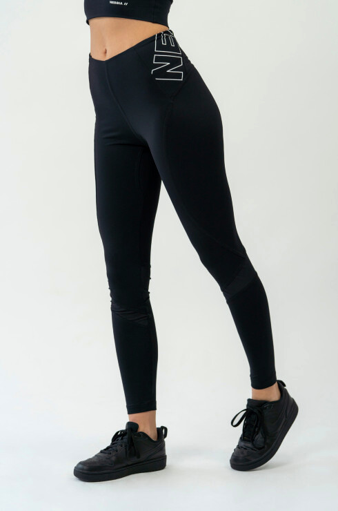 Dámské legíny Nebbia  FIT Activewear High-Waist Leggings 443 black S - thumb (1)