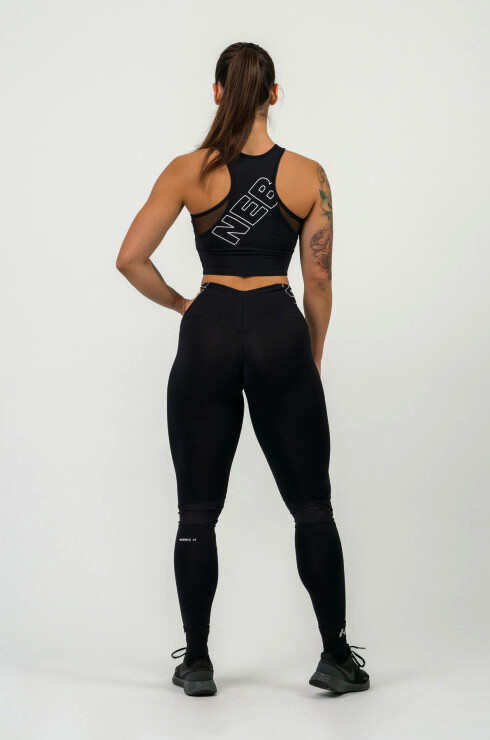 Dámské legíny Nebbia  FIT Activewear High-Waist Leggings 443 black S - thumb (4)