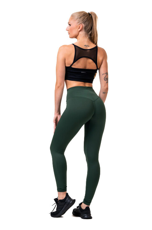 Dámské legíny Nebbia Hero Classic Leggings High Waist 570 dark green M - thumb (2)