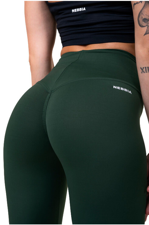 Dámské legíny Nebbia Hero Classic Leggings High Waist 570 dark green M - thumb (6)