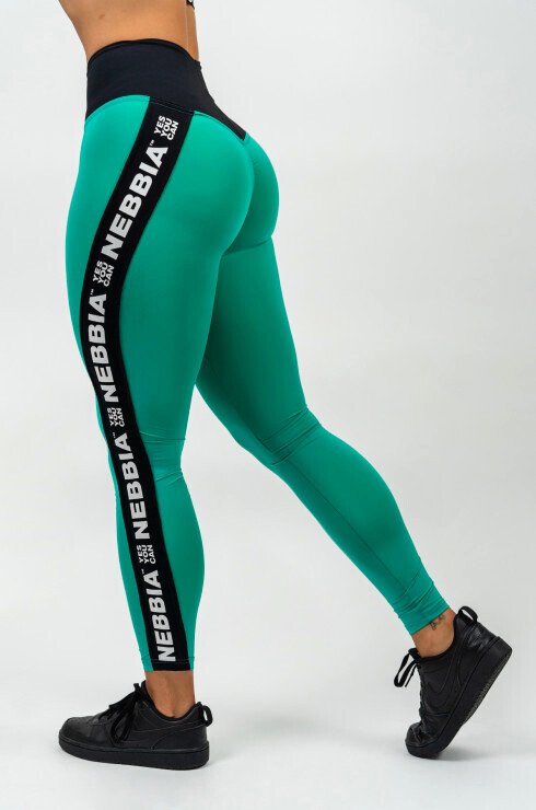Dámské legíny Nebbia ICONIC Leggings High Waist 209 green M - thumb (6)