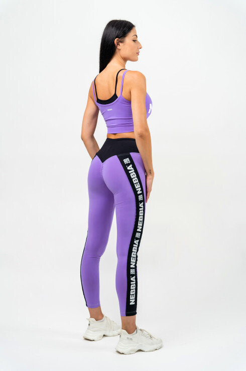 Dámské legíny Nebbia ICONIC Leggings High Waist 209 purple S - thumb (5)