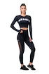 Dámské legíny Nebbia  Mesh leggings high waist 573 black XS