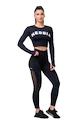 Dámské legíny Nebbia  Mesh leggings high waist 573 black XS