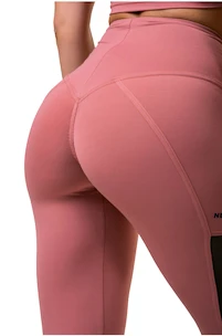 Dámské legíny Nebbia  Mesh leggings high waist old rose XS