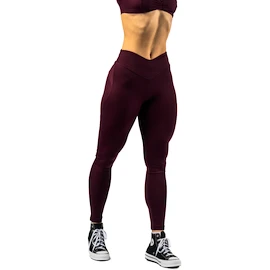 Dámské legíny Nebbia STRONG BEAUTY V-shaping Belt Leggings 425 dark red