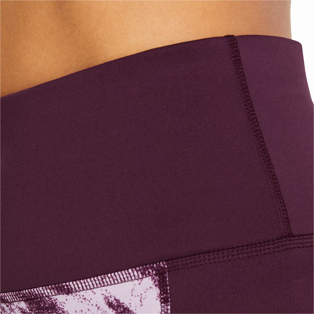 Dámské legíny Puma  Run 5K Graphic High Waist 7/8 Tight Grape Wine