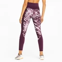 Dámské legíny Puma  Run 5K Graphic High Waist 7/8 Tight Grape Wine