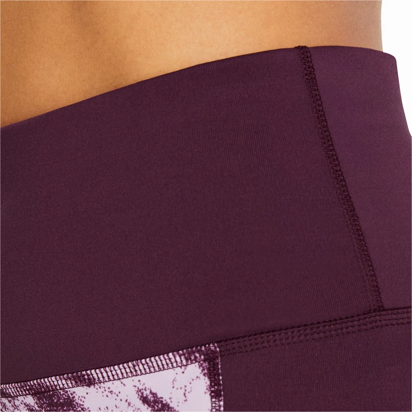 Dámské legíny Puma  Run 5K Graphic High Waist 7/8 Tight Grape Wine