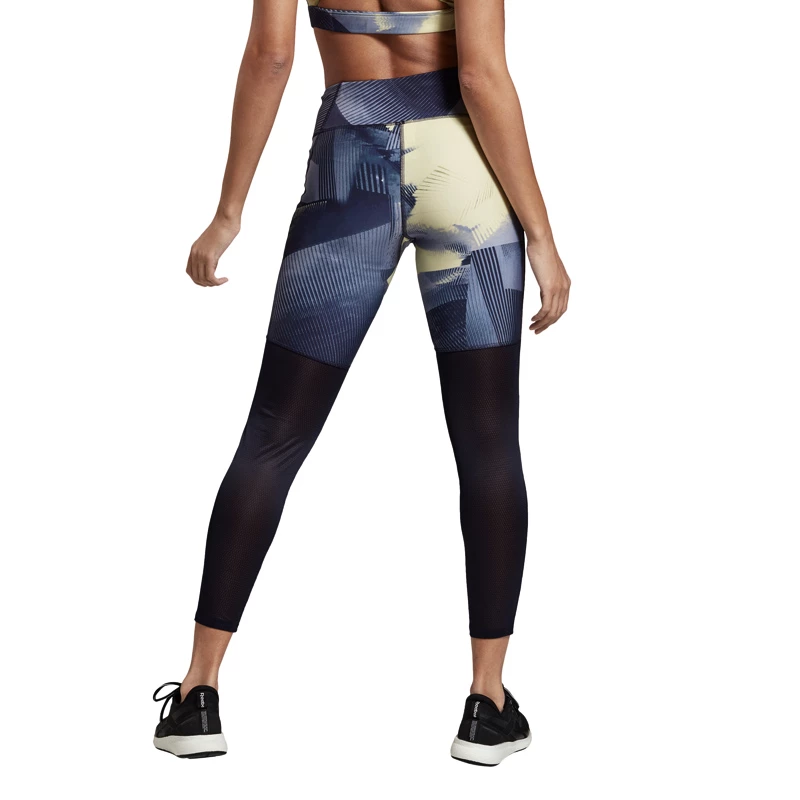 Dámské legíny Reebok  Tight AOP Purple XS