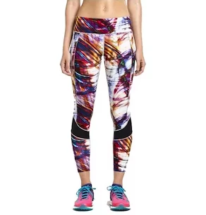 Dámské legíny Saucony  Finishing Kick Crop Multi Print